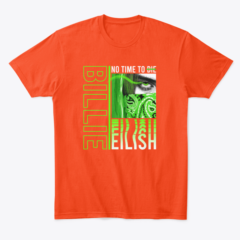 Music Series – Billie Eilish No time to die tshirt design for sale