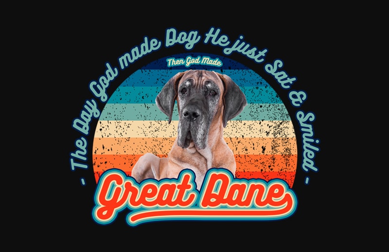 20 versions Dog Design – The Day God Made Dog, He just sat and smiled design for t shirt t shirt design for teespring