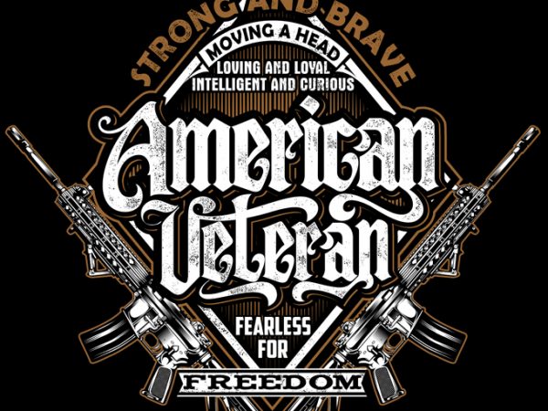 American veteran t shirt design for purchase