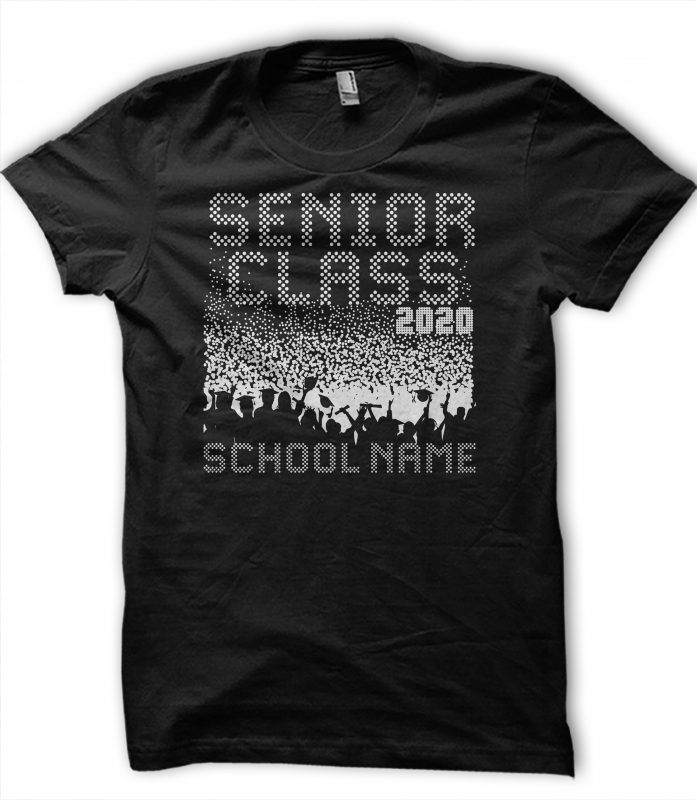 Senior Class 2020 (B) buy t shirt design for commercial use
