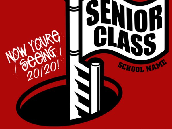 Senior class 2020 (d) graphic t-shirt design