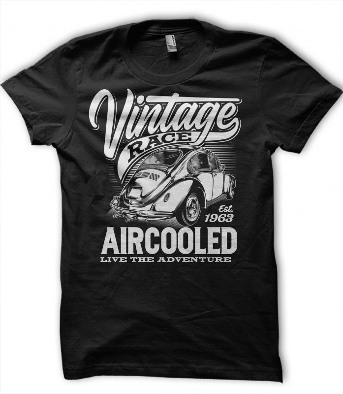 VINTAGE RACE t shirt design for purchase