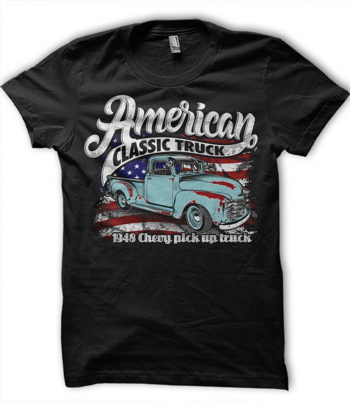 AMERICAN CLASSIC TRUCK t-shirt design for sale