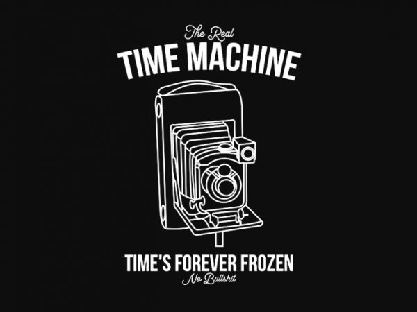 Time machine photography, photographer graphic t-shirt design
