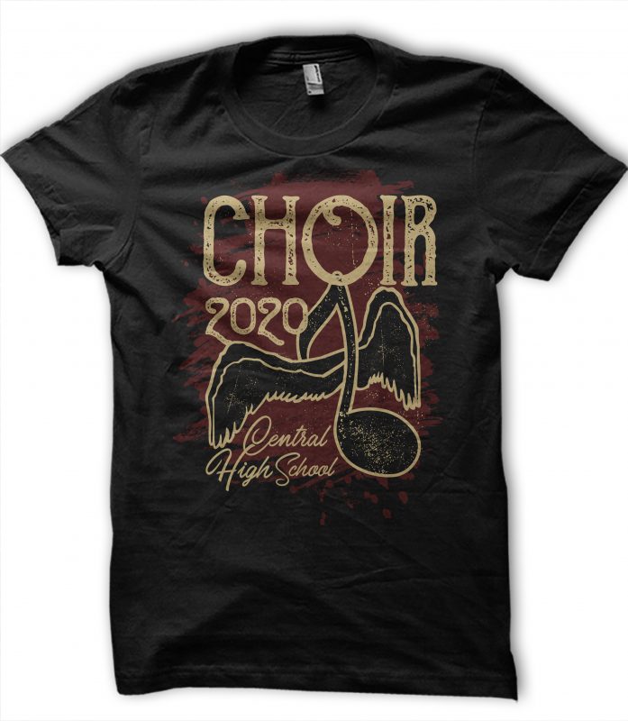 Choir 2020 graphic t-shirt design