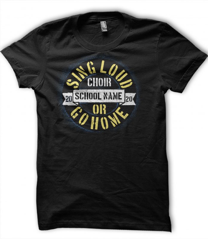 Sing load or go home t shirt design for purchase