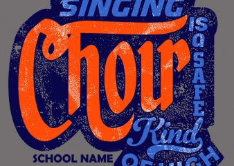 Singing Choir shirt design png