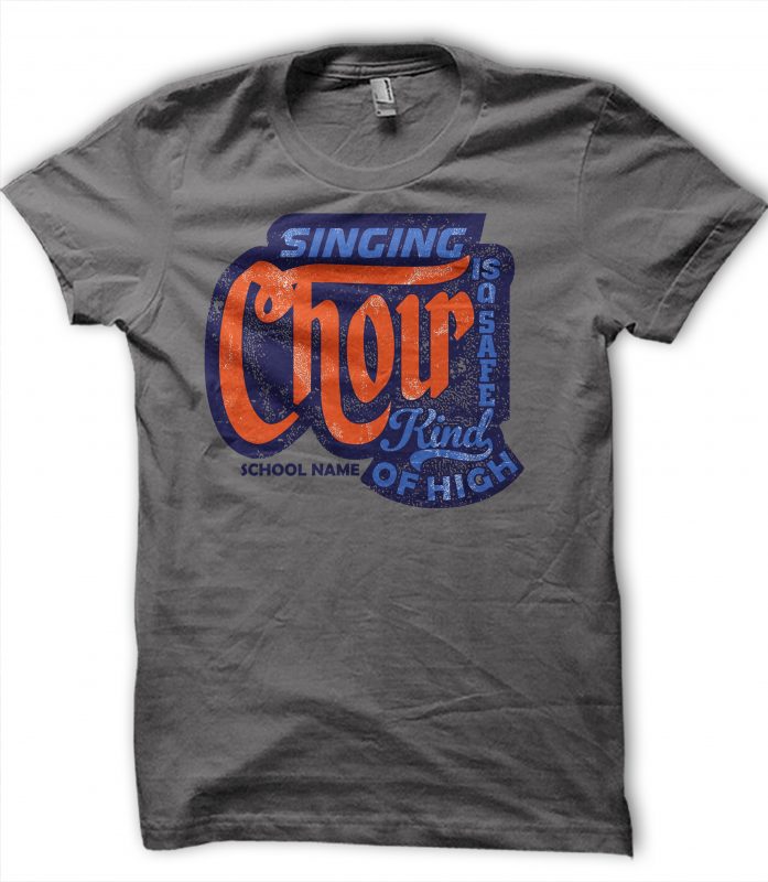 Singing Choir shirt design png