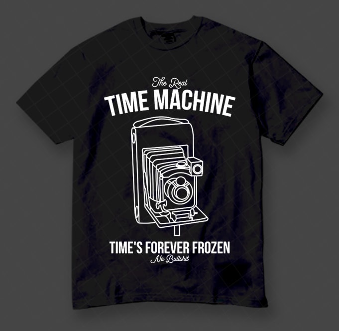 Time Machine Photography, Photographer graphic t-shirt design