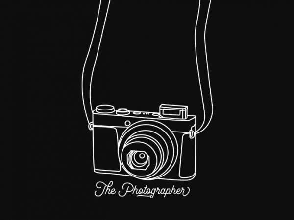The photographer t-shirt design