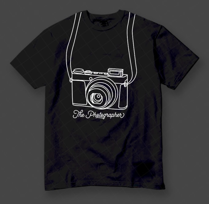 The Photographer t-shirt design