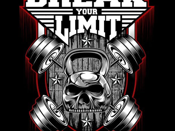 Break your limit graphic t-shirt design