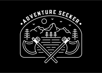 Adventure Seeker commercial use t-shirt design