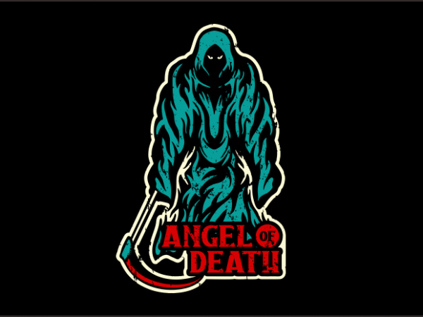 Angel of death t-shirt design for sale