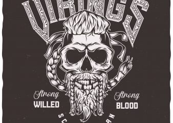 Scandinavian Vikings t-shirt design png