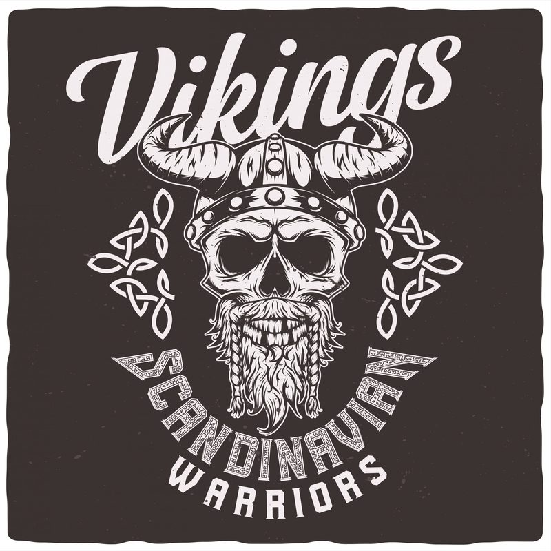 Scandinavian warriors t-shirt design for sale - Buy t-shirt designs