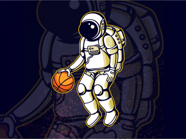 Astronaut and basketball buy t shirt design Astronaut and basketball buy t shirt design