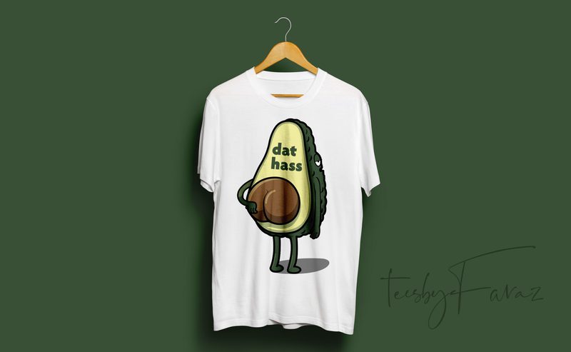 Funny avocado t shirt design ready to print, ai, png