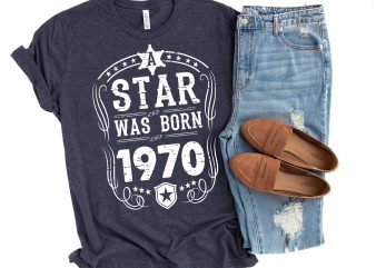 A Star was Born 1970 t shirt design for purchase