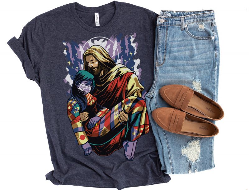 Christ the Savior t shirt design for download