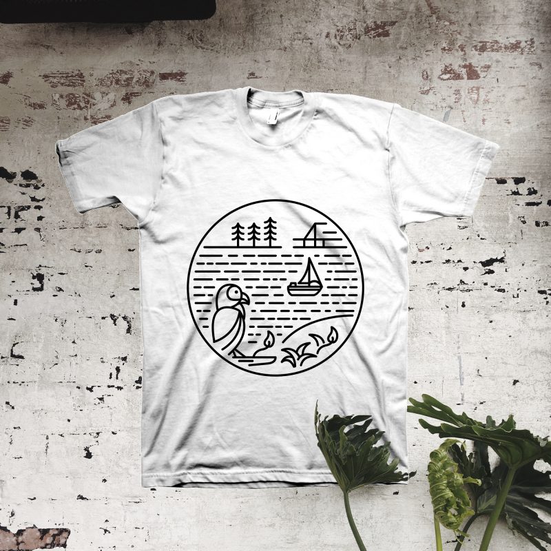 Fly Away to Nature buy t shirt design artwork