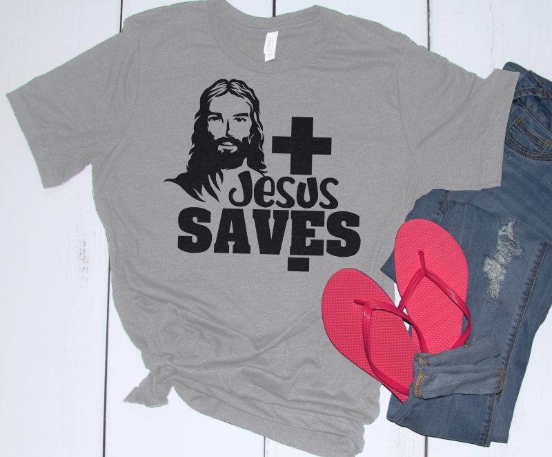 Jesus Saves – Shirt t shirt design template