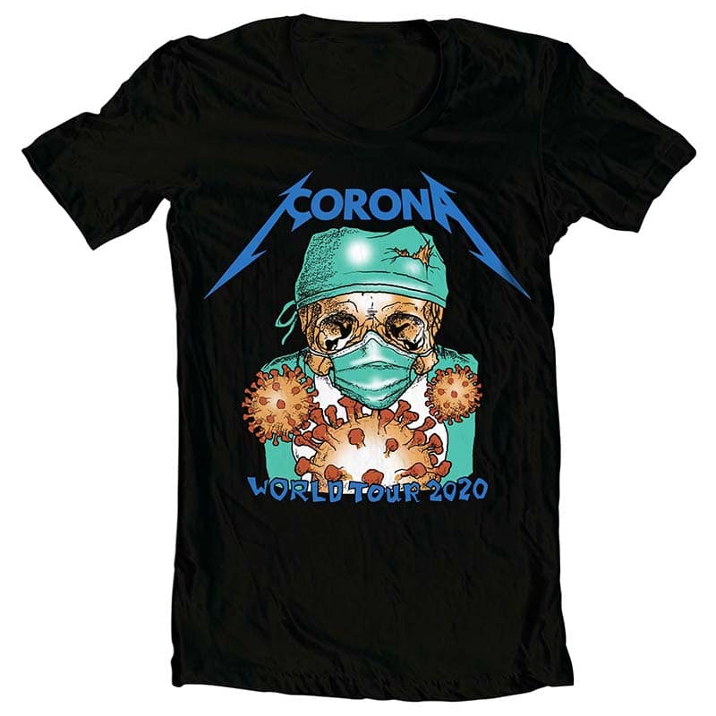 corona world tour 2020 design for t shirt t shirt design png
