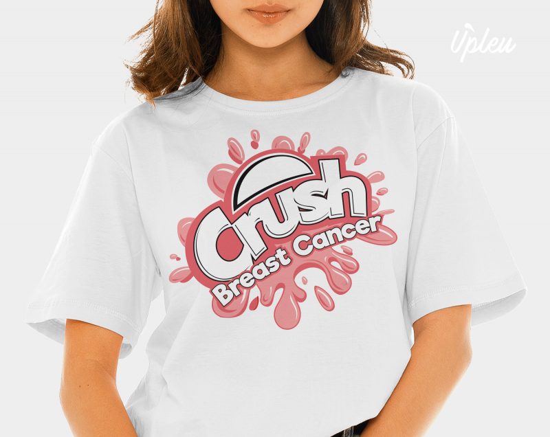 Crush Breast Cancer t shirt design for purchase