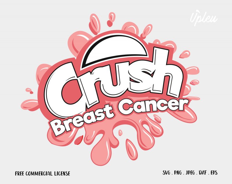 Crush Breast Cancer t shirt design for purchase
