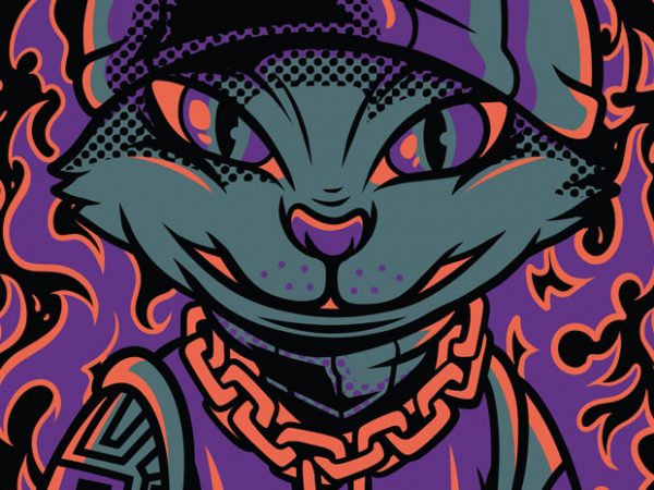 Marvelous cat t-shirt design Marvelous cat t-shirt design