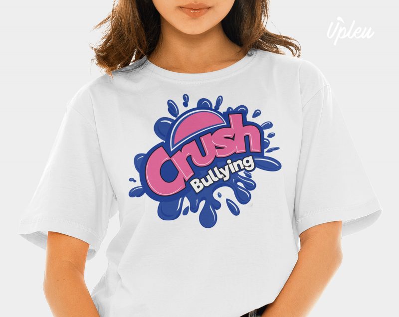 Crush Bullying print ready t shirt design