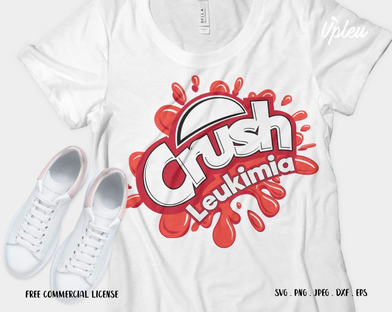 Crush Leukemia graphic t-shirt design