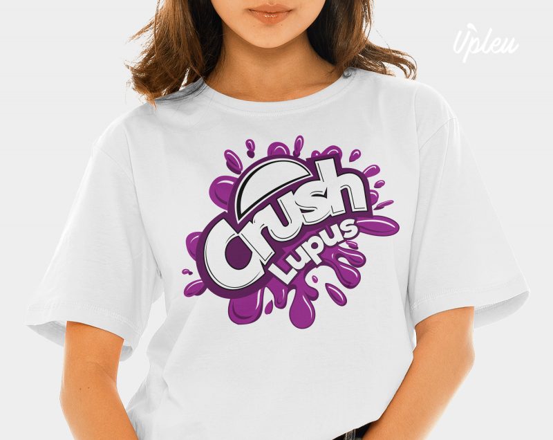 Crush Lupus t-shirt design for commercial use