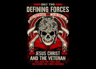 Defining Forces graphic t-shirt design