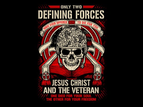 Defining forces graphic t-shirt design
