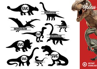 Dinosaur Bundle SVG – commercial use