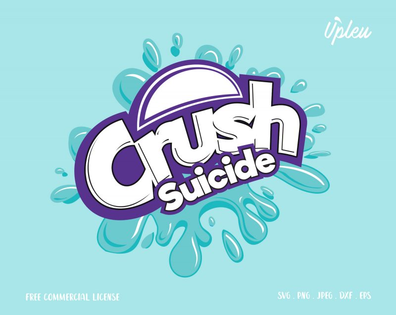 Crush Suicide graphic t-shirt design