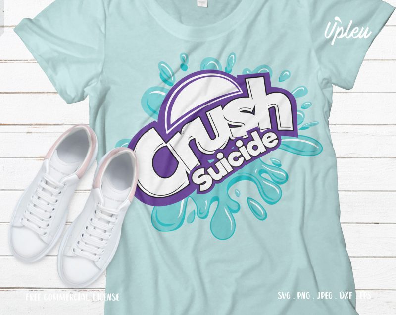 Crush Suicide graphic t-shirt design