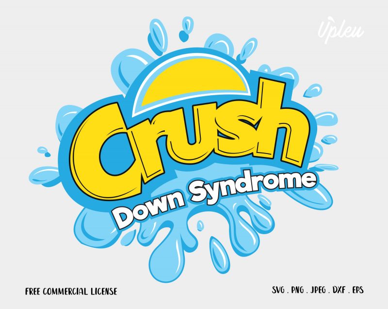 Crush Down Syndrome graphic t-shirt design