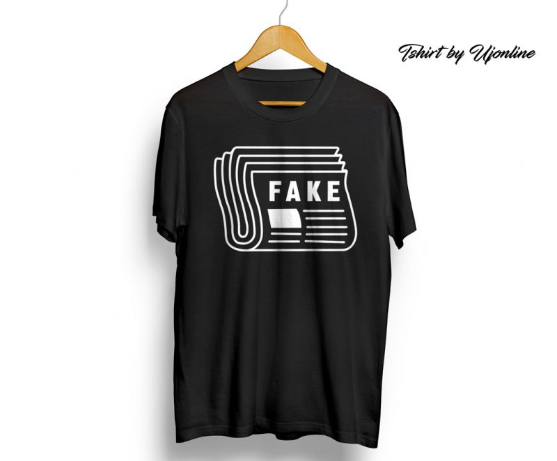 Fake Newspaper graphic t shirt design for download