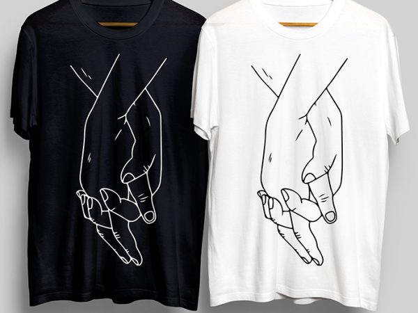 Love Hands T-Shirt Design for Commercial Use Love Hands T-Shirt Design for Commercial Use
