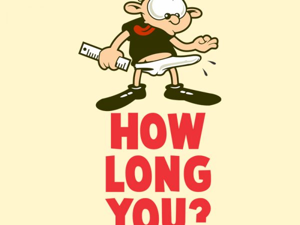 How long? t shirt design template