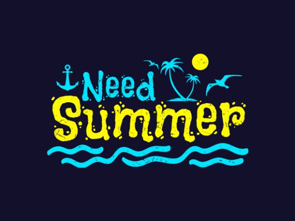I need summer t shirt design for sale