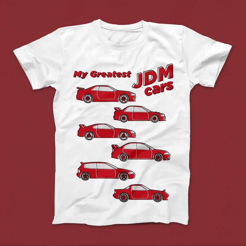 My JDM cars buy t shirt design for commercial use