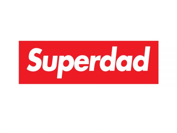 Superdad, t shirt design for sale