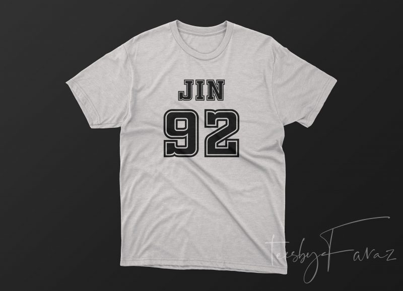 JIN 92 t shirt design for purchase