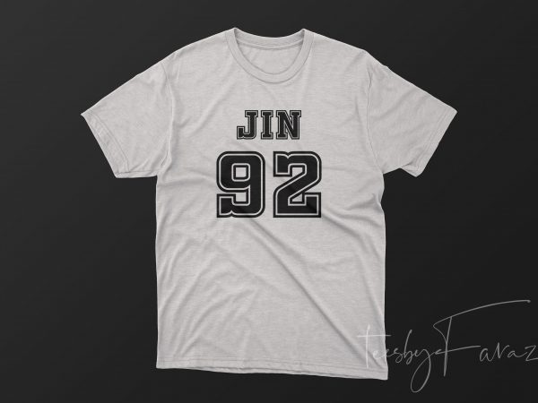 Jin 92 t shirt design for purchase