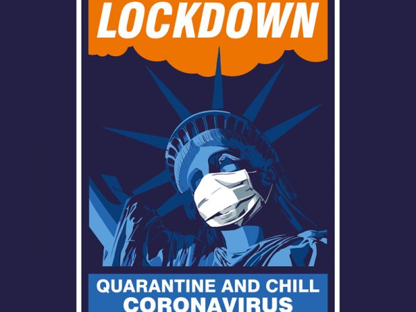 Liberty lockdown t shirt design for download
