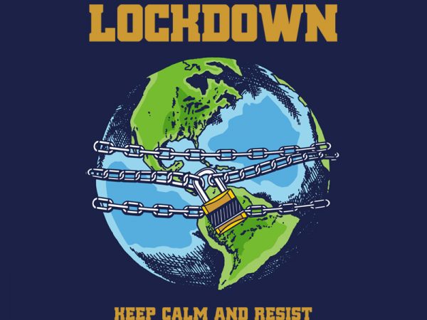 Lockdown t shirt design for download