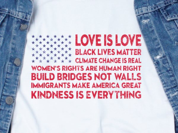 Love is love black lives matter svg – quotes – america buy t shirt design for commercial use